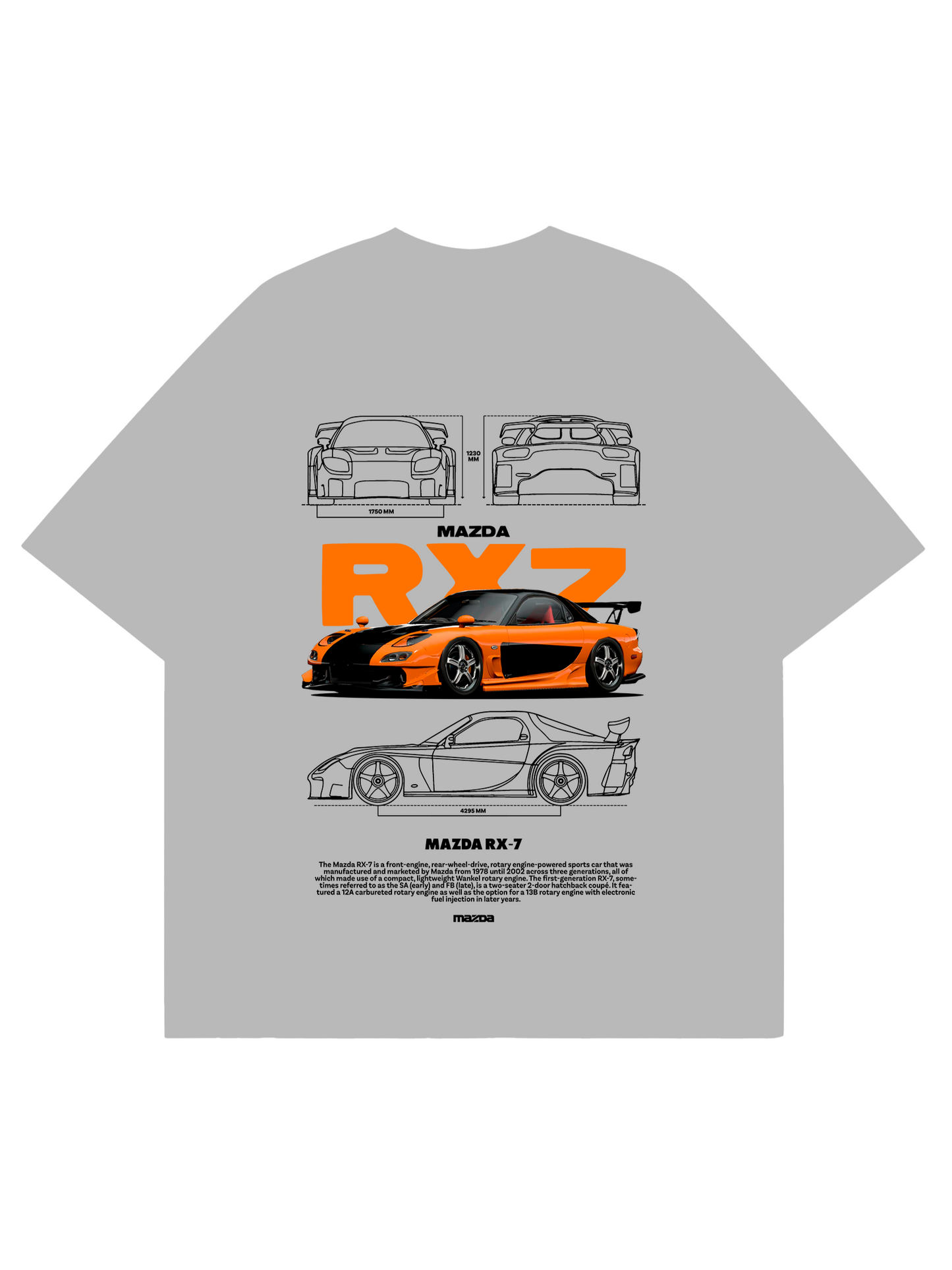 MAZDA RX7 TEE = UNISEX